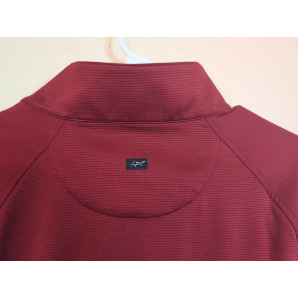Greg Norman Mens Maroon Freedom Performance 1/4 Zip Golf Pullover Sweater L NEW - Picture 8 of 8